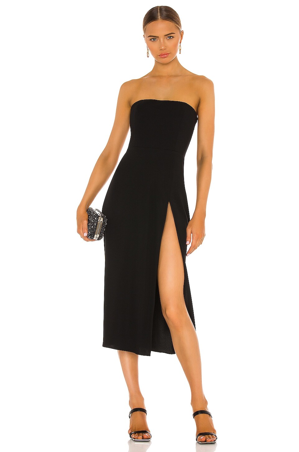 Платье миди Amanda Uprichard Mandy, черный
Платье миди Amanda Uprichard Mandy, черный