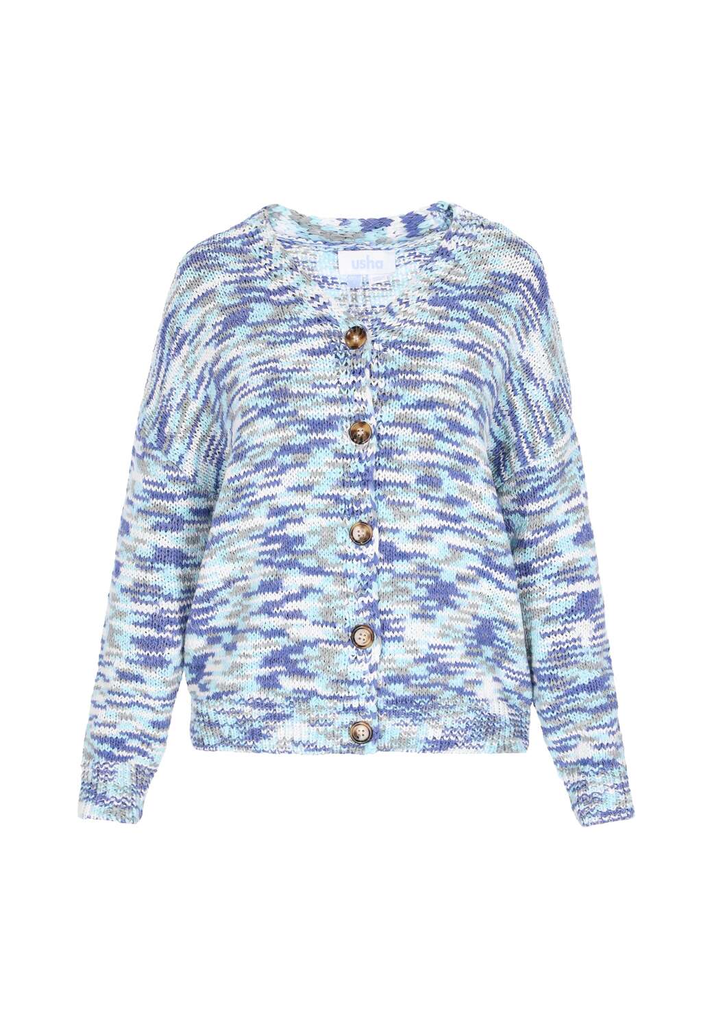 Usha BLUE LABEL Вязаный кардиган в синем цвете
Usha BLUE LABEL Вязаный кардиган в синем цвете