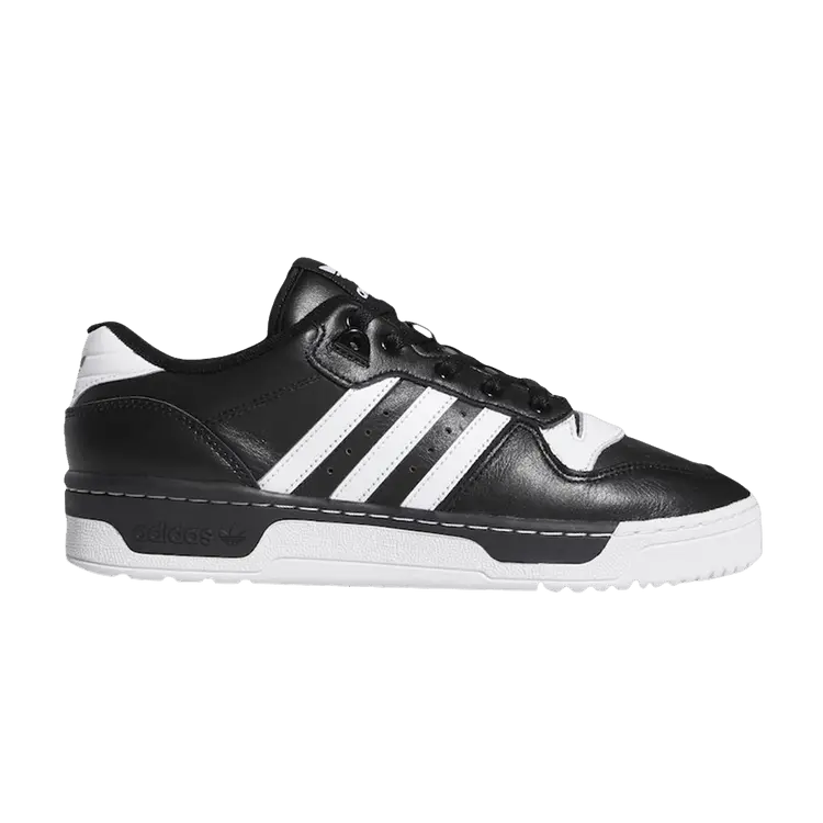Кроссовки adidas Rivalry Low 'Core Black', белый 
Кроссовки adidas Rivalry Low 'Core Black', белый