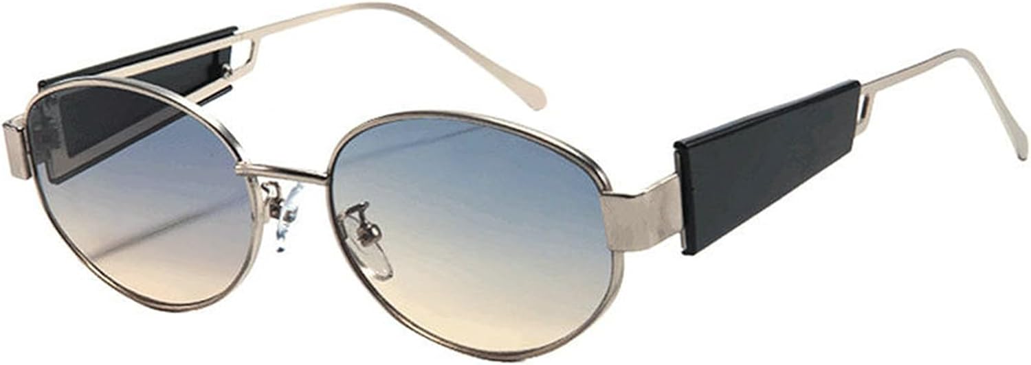 Willochra Модные круглые солнцезащитные очки для женщин в винтажном стиле с металлической оправой, панк-стиль, массивные солнцезащитные очки для мужчин, роскошные трендовые очки с защитой от УФ-излучения UV400, C3
Willochra Модные круглые солнцезащитные очки для женщин в винтажном стиле с металлической оправой, панк-стиль, массивные солнцезащитные очки для мужчин, роскошные трендовые очки с защитой от УФ-излучения UV400, C3