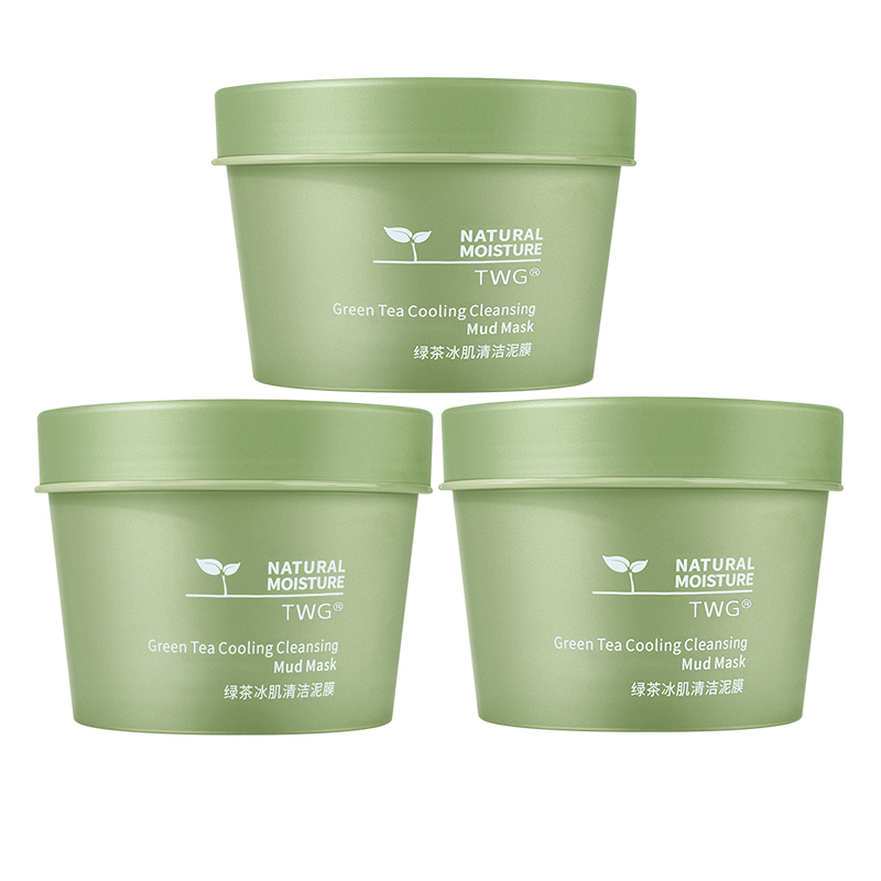 TWG Зеленая чайная грязевая маска для лица 100г/100г*2/100г*3
TWG Зеленая чайная грязевая маска для лица 100г/100г*2/100г*3