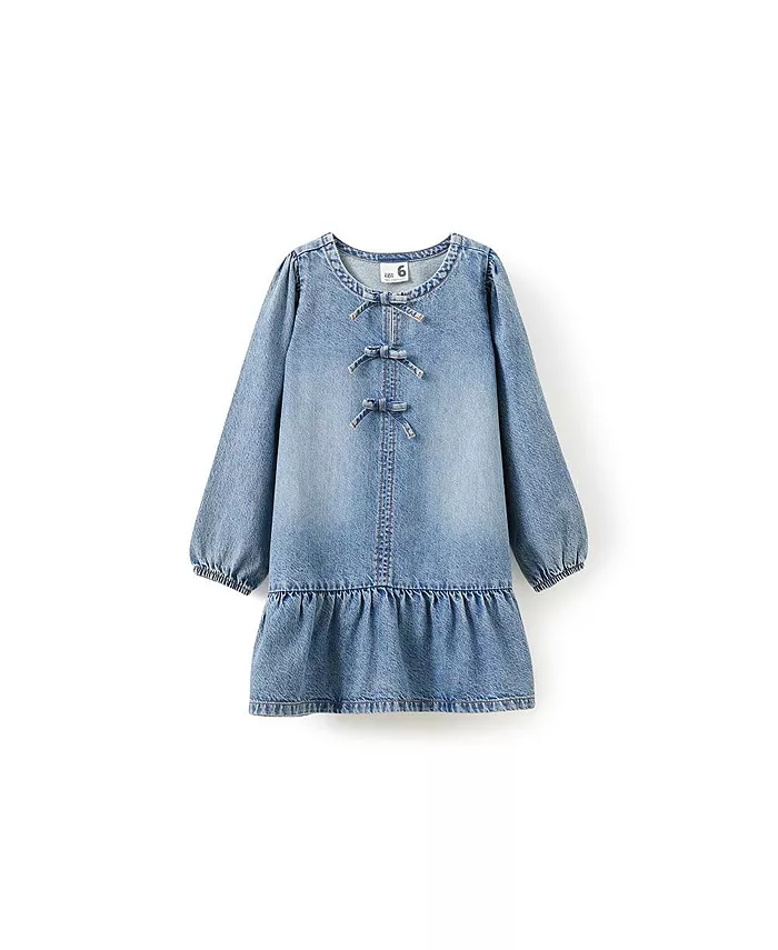 Маленькие девочки Little/Big Betty платье деним с бантом спереди Cotton On, синий
Маленькие девочки Little/Big Betty платье деним с бантом спереди Cotton On, синий