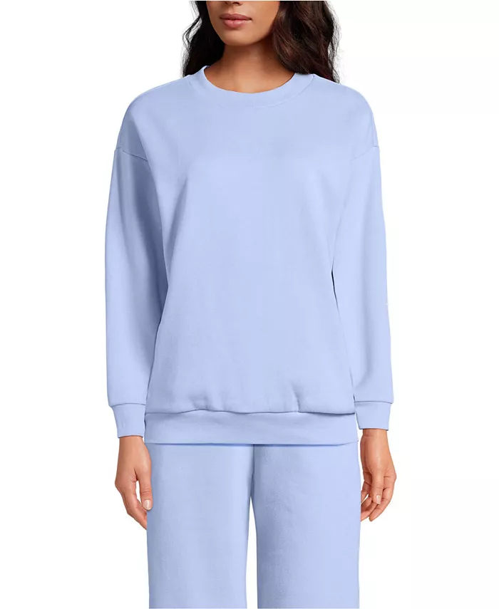 Женская толстовка Serious Sweats, свободный джемпер с длинным рукавом и круглым вырезом - комплект сверху Lands' End, синий
Женская толстовка Serious Sweats, свободный джемпер с длинным рукавом и круглым вырезом - комплект сверху Lands' End, синий