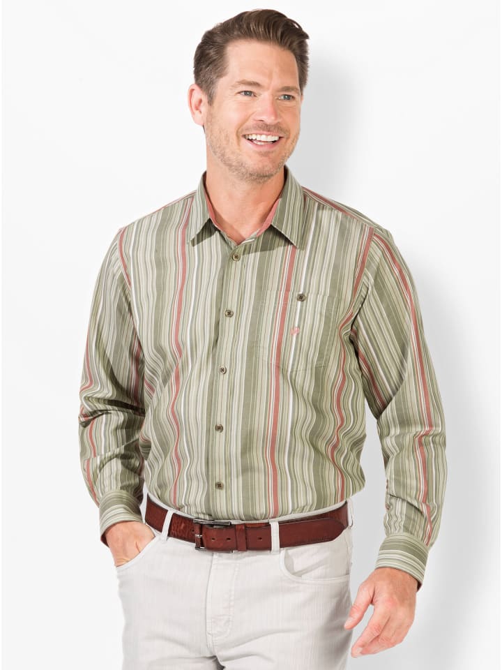 Рубашка с длинными рукавами в полоску цвета хаки WITT WEIDEN
Рубашка с длинными рукавами в полоску цвета хаки WITT WEIDEN