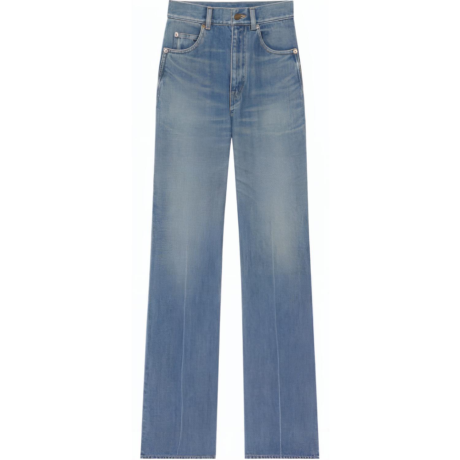 Джинсы 70-х с высокой талией и прямыми штанинами SAINT LAURENT, светло-голубой
Джинсы 70-х с высокой талией и прямыми штанинами SAINT LAURENT, светло-голубой
