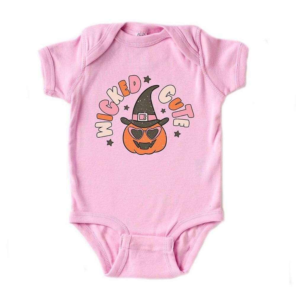 Детское боди Wicked Cute Pumpkin The Juniper Shop, розовый 
Детское боди Wicked Cute Pumpkin The Juniper Shop, розовый