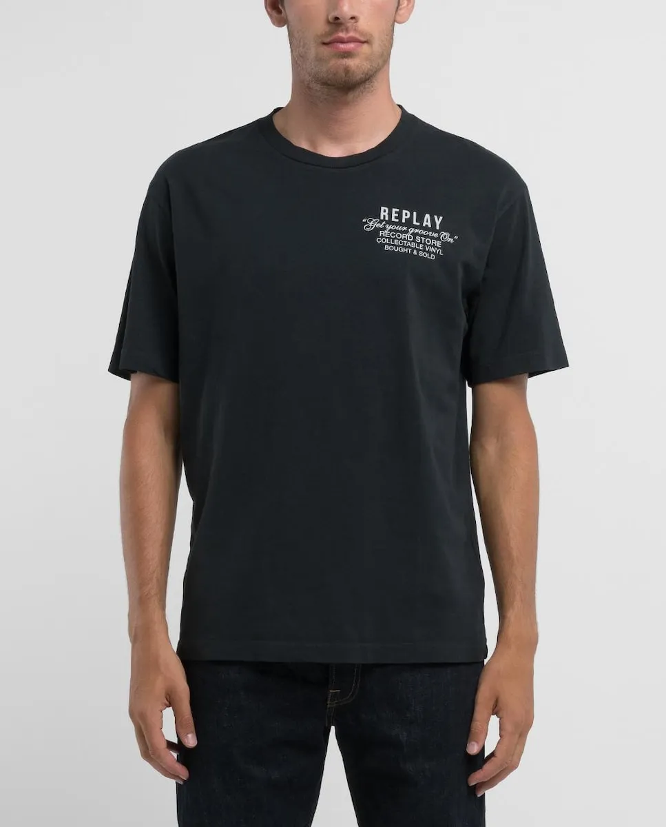 Футболка мужская с короткими рукавами и круглым вырезом Replay, черный
Футболка мужская с короткими рукавами и круглым вырезом Replay, черный