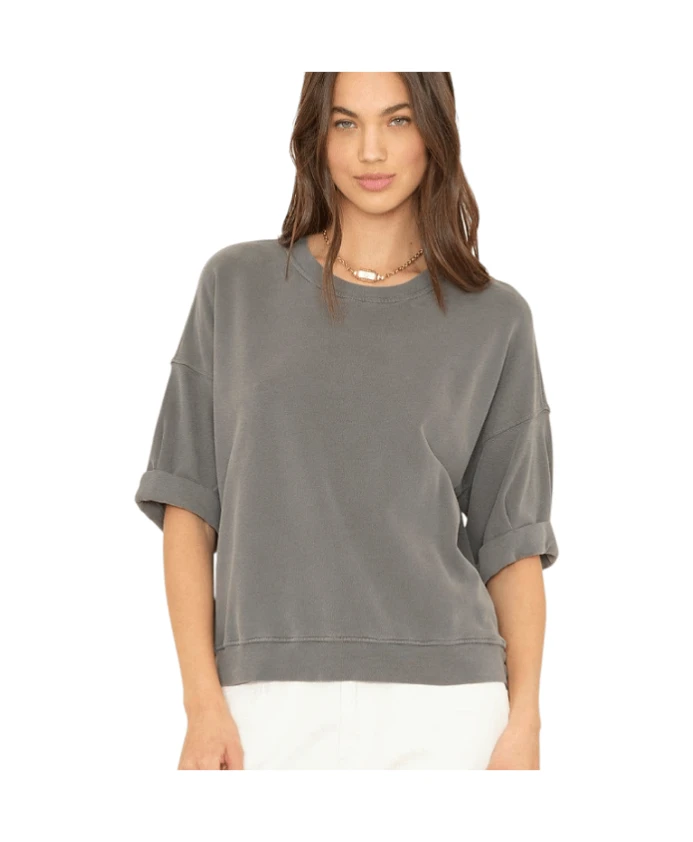 Толстовка из махровой ткани с минеральной стиркой Xirena, серый
Толстовка из махровой ткани с минеральной стиркой Xirena, серый