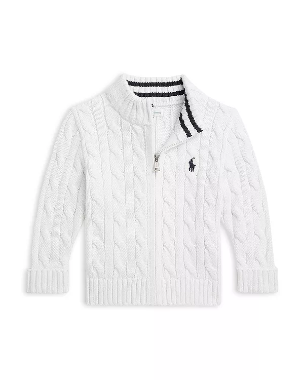 Детский хлопковый свитер Polo крупной вязки на молнии - для малышей Ralph Lauren, белый
Детский хлопковый свитер Polo крупной вязки на молнии - для малышей Ralph Lauren, белый