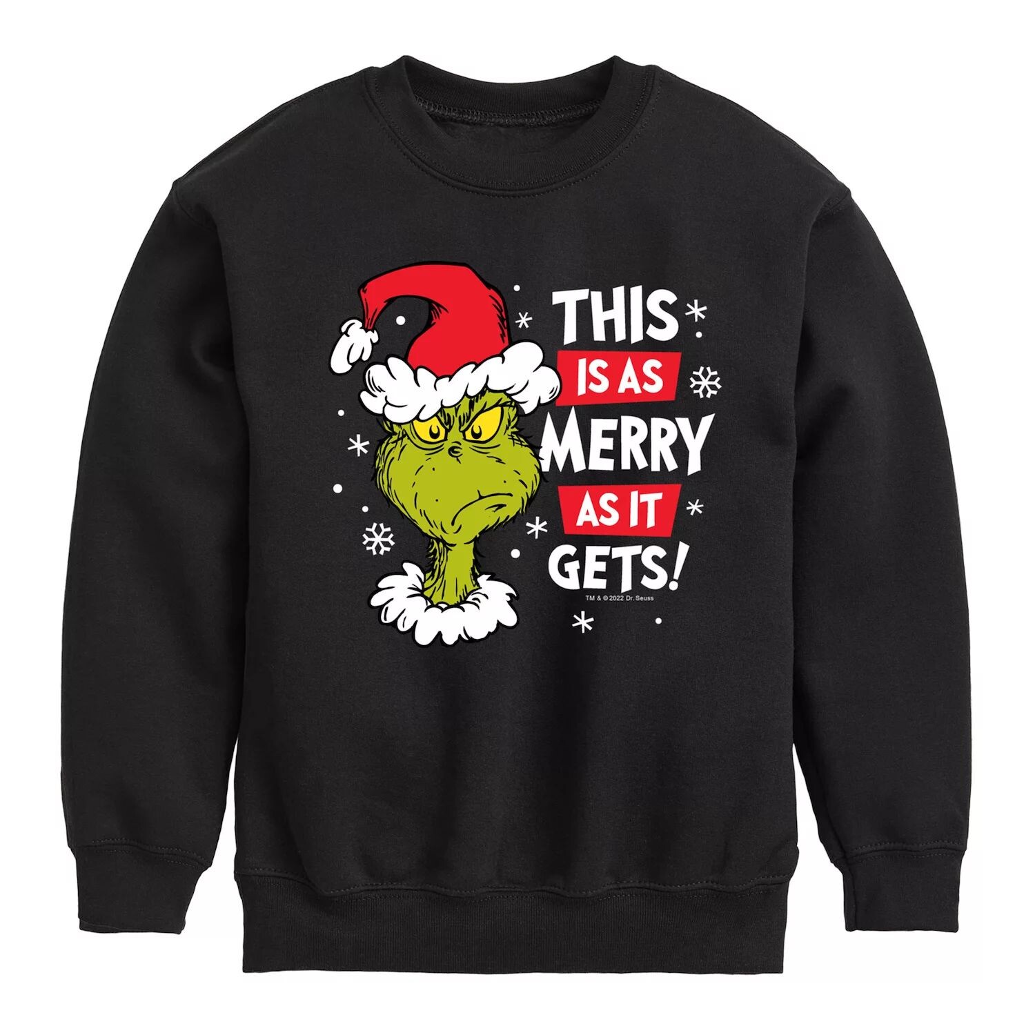 Толстовка с веселым рисунком для мальчиков 8–20 лет «Доктор Сьюз. Как Гринч украл Рождество» Licensed Character, черный
Толстовка с веселым рисунком для мальчиков 8–20 лет «Доктор Сьюз. Как Гринч украл Рождество» Licensed Character, черный