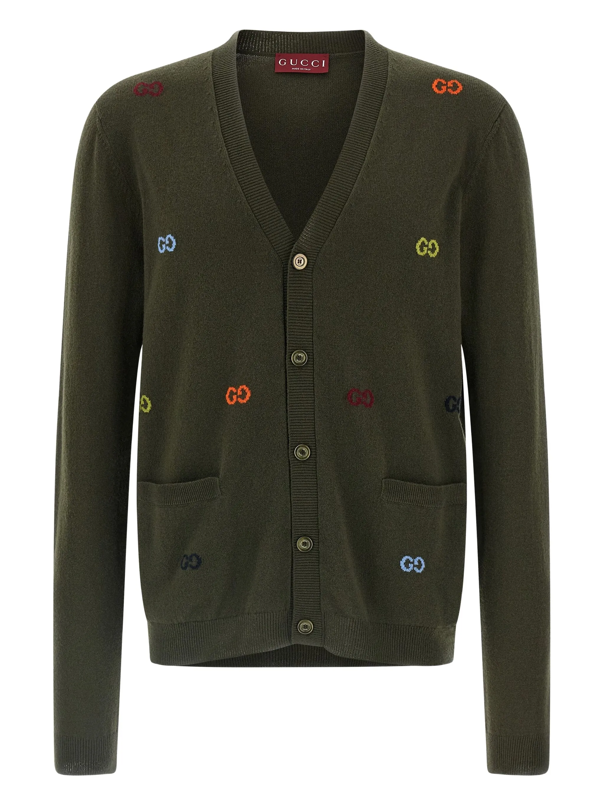 Кардиган вязки интарсия с логотипом GG Gucci, зеленый
Кардиган вязки интарсия с логотипом GG Gucci, зеленый