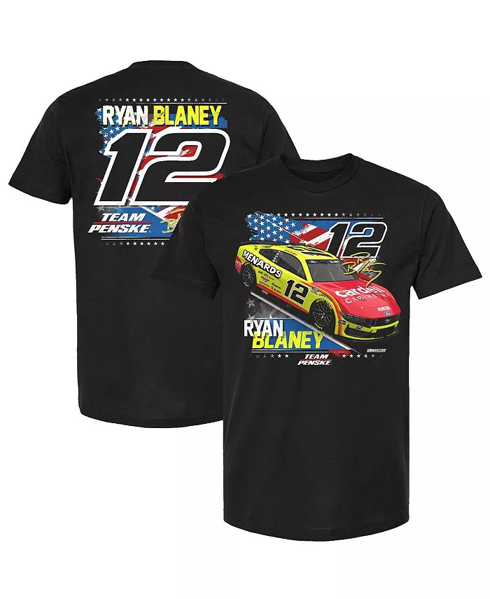 Мужская черная футболка Ryan Blaney Menards Patriotic Car Team Penske
Мужская черная футболка Ryan Blaney Menards Patriotic Car Team Penske