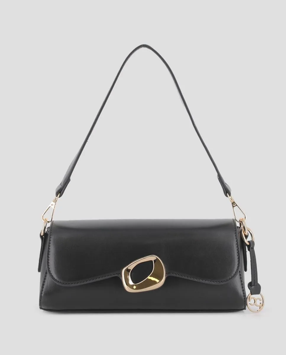 Женская сумка через плечо с металлической фурнитурой Blogger, черный
Женская сумка через плечо с металлической фурнитурой Blogger, черный