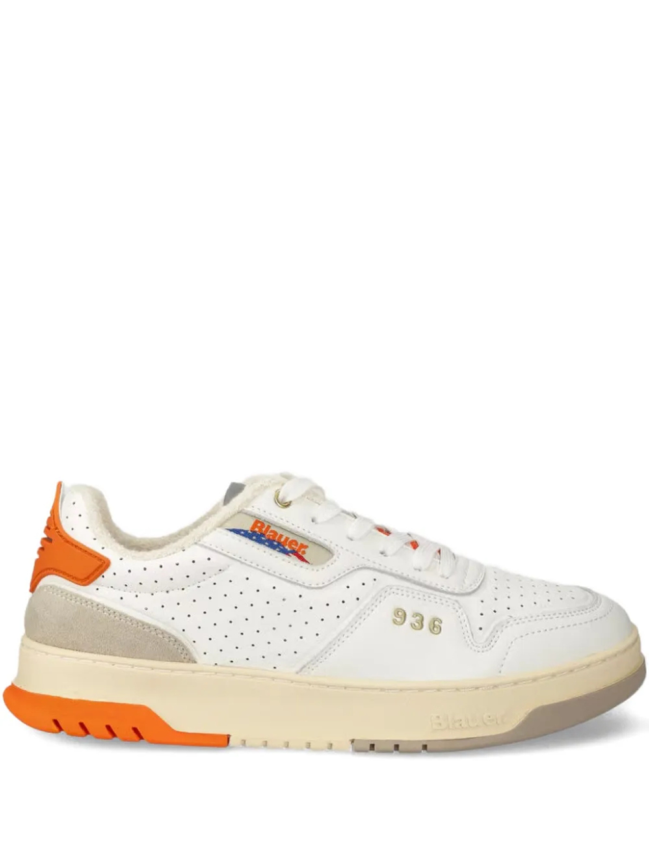 Кроссовки из перфорированной кожи Blauer, белый
Кроссовки из перфорированной кожи Blauer, белый