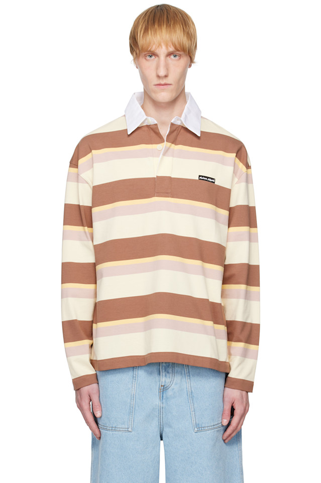 Полосатая оверсайз-поло LS Maison Kitsuné, мультиколор
Полосатая оверсайз-поло LS Maison Kitsuné, мультиколор