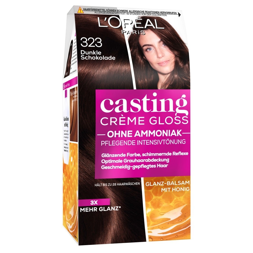 Краска для волос casting crème gloss pflegend Loreal Paris, nr. 323 - dunkle schokolade, количество 1 шт.
Краска для волос casting crème gloss pflegend Loreal Paris, nr. 323 - dunkle schokolade, количество 1 шт.