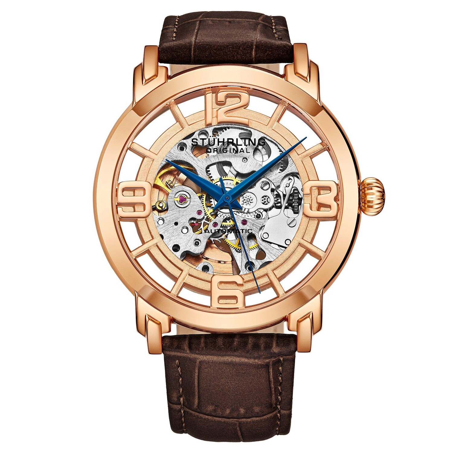 Автоматические часы Winchester со скелетоном, 42 мм, с кожаным ремешком STÜHRLING Original, золото
Автоматические часы Winchester со скелетоном, 42 мм, с кожаным ремешком STÜHRLING Original, золото