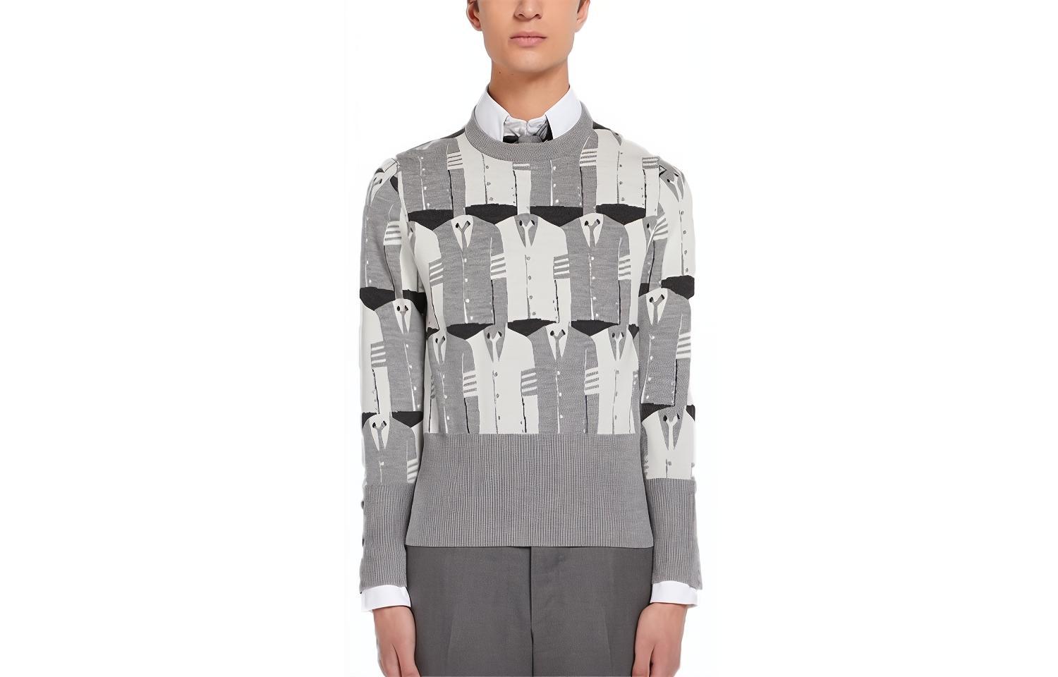 THOM BROWNE Свитер FW21 мужской серый
THOM BROWNE Свитер FW21 мужской серый