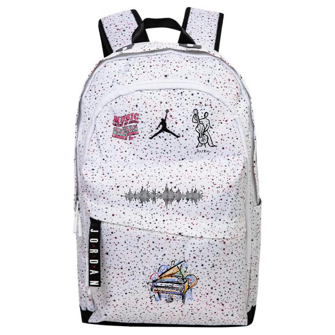 Jordan Большой унисекс рюкзак из полиэстера белого цвета, Music Graffiti
Jordan Большой унисекс рюкзак из полиэстера белого цвета, Music Graffiti