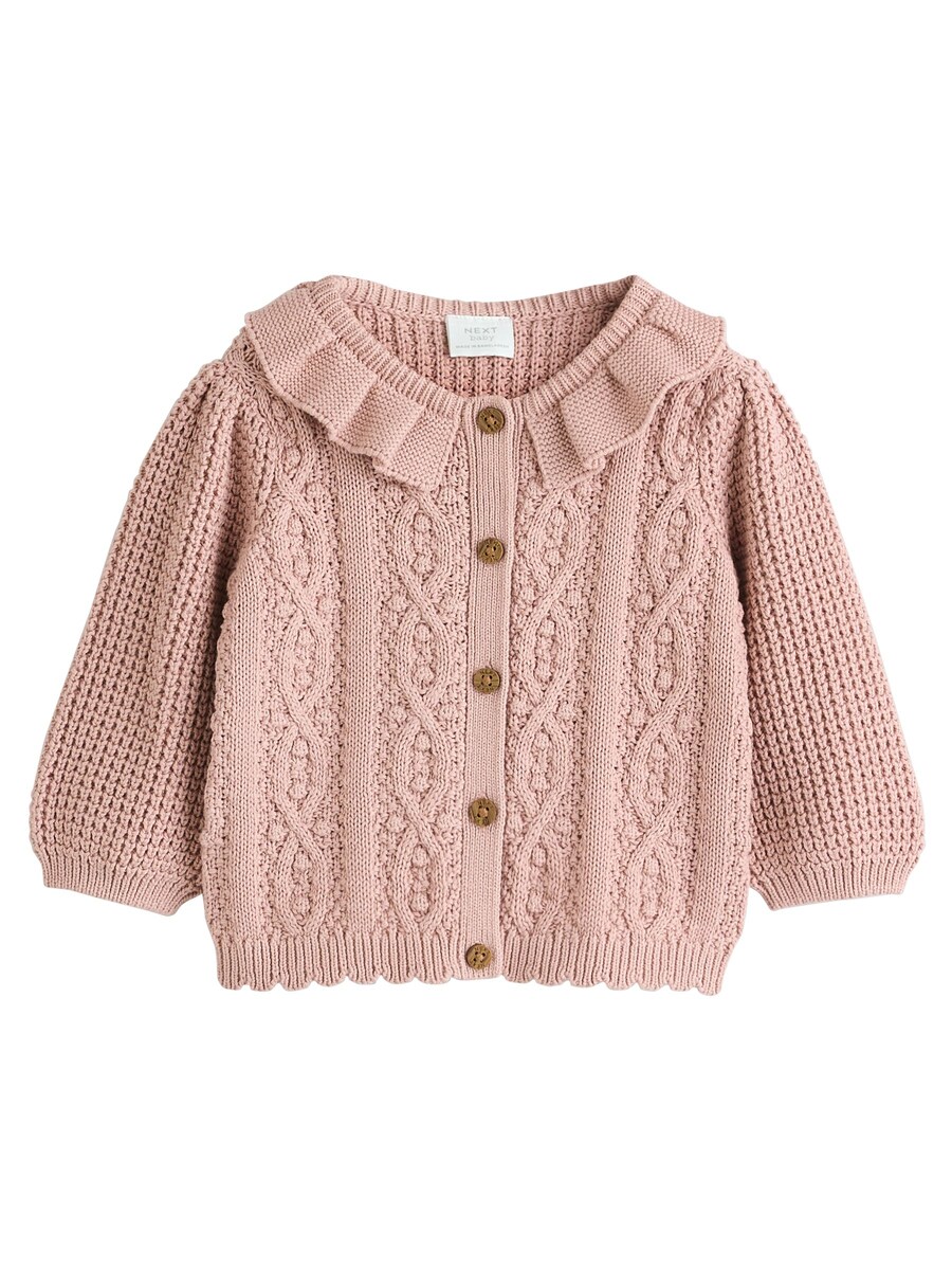 Вязаный кардиган Next, темно-розовый 
Вязаный кардиган Next, темно-розовый
