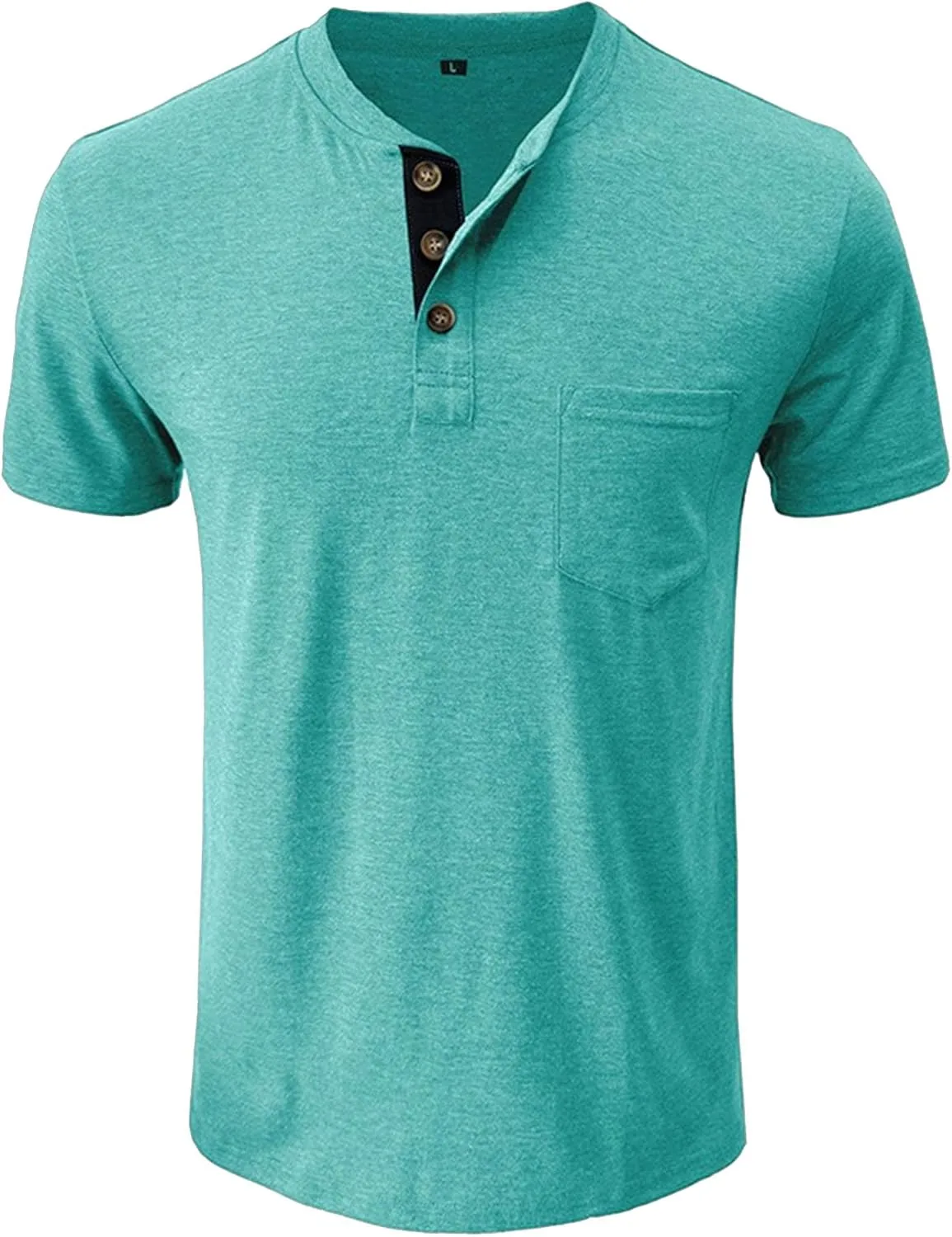 Мужская футболка Henley с коротким рукавом и карманом QOAAIE
Мужская футболка Henley с коротким рукавом и карманом QOAAIE