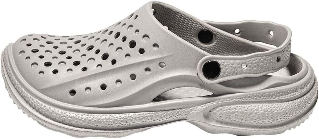 Садовые сабо для женщин и мужчин, комфортные шлепанцы без застежки, унисекс, противоскользящие, для прогулок на свежем воздухе, душа, летние легкие пляжные повседневные тапочки Generic, серый
Садовые сабо для женщин и мужчин, комфортные шлепанцы без застежки, унисекс, противоскользящие, для прогулок на свежем воздухе, душа, летние легкие пляжные повседневные тапочки Generic, серый