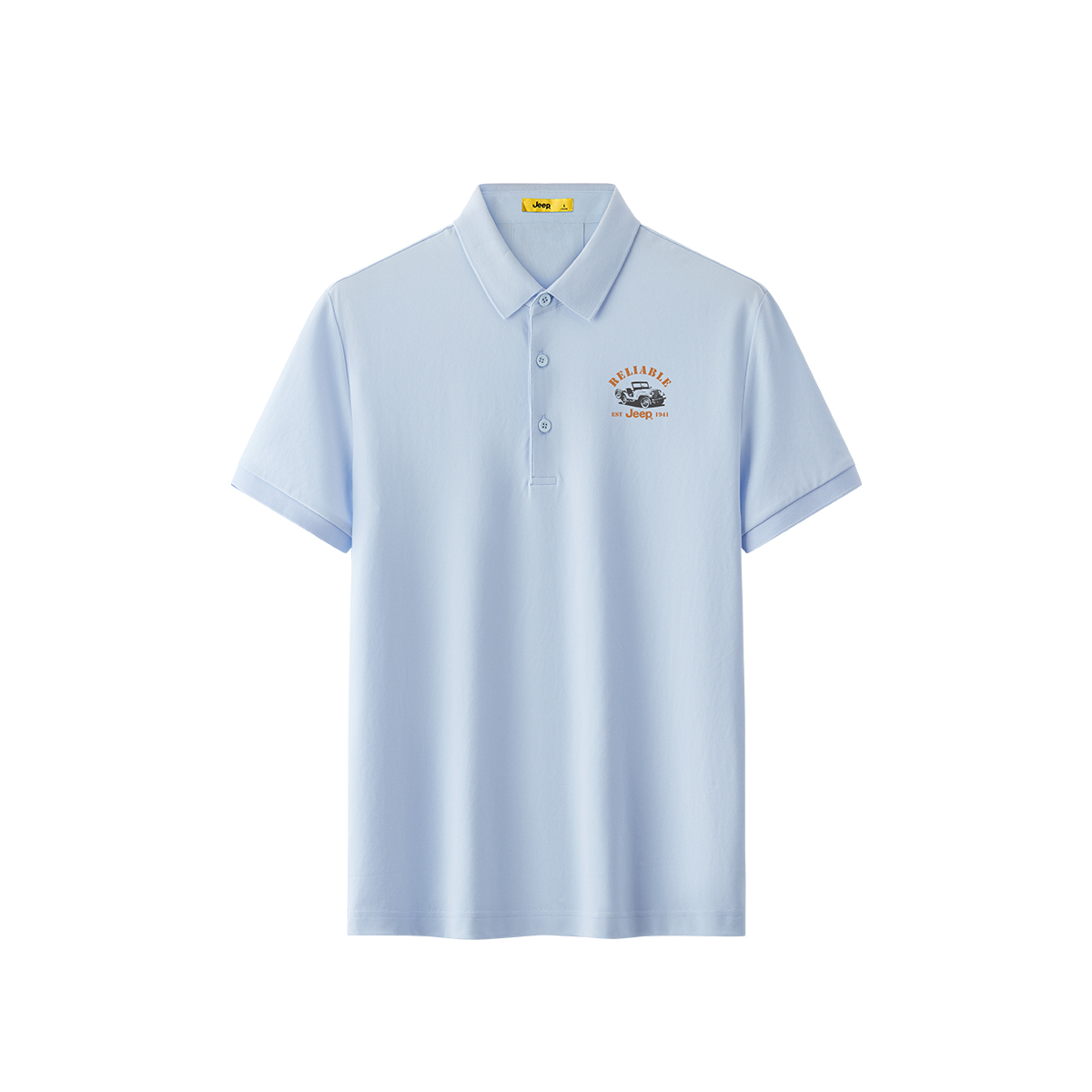 Футболка поло унисекс Jeep, серо-голубая 
Футболка поло унисекс Jeep, серо-голубая