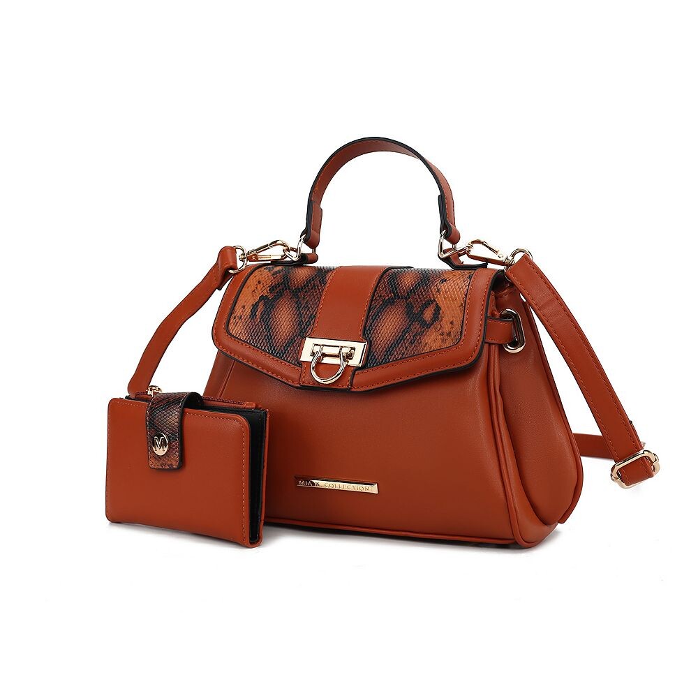 Mkf Collection Geny Женская сумка через плечо с тиснением под змею и бумажником от Mia K MKF Collection, цвет Cognac
Mkf Collection Geny Женская сумка через плечо с тиснением под змею и бумажником от Mia K MKF Collection, цвет Cognac