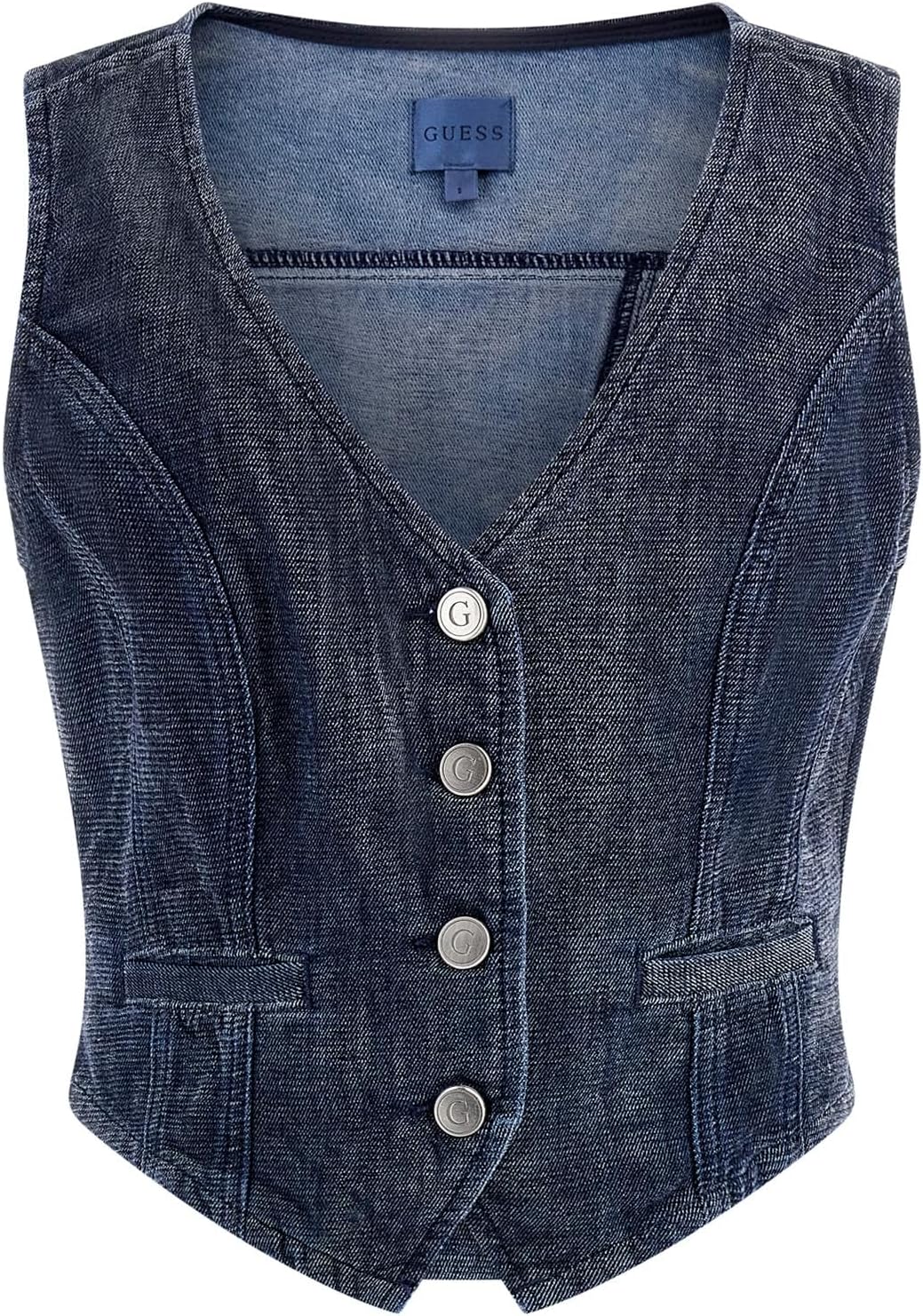 Женский джинсовый жилет GUESS Eco Adele, Oasis Blu
Женский джинсовый жилет GUESS Eco Adele, Oasis Blu