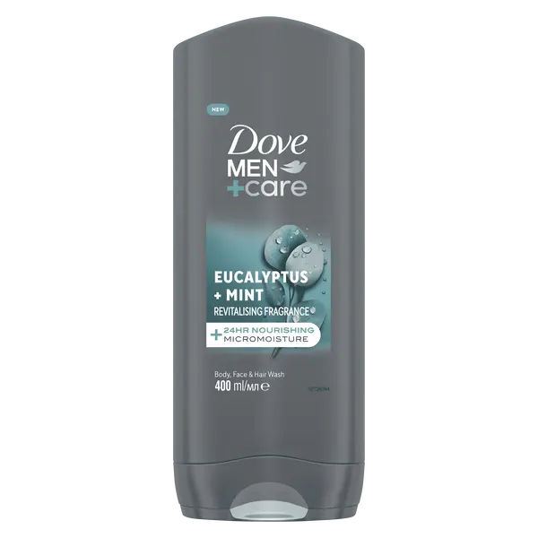 Мужской гель для душа 3в1, 400 мл Dove Men+Care eucalyptus+mint
Мужской гель для душа 3в1, 400 мл Dove Men+Care eucalyptus+mint