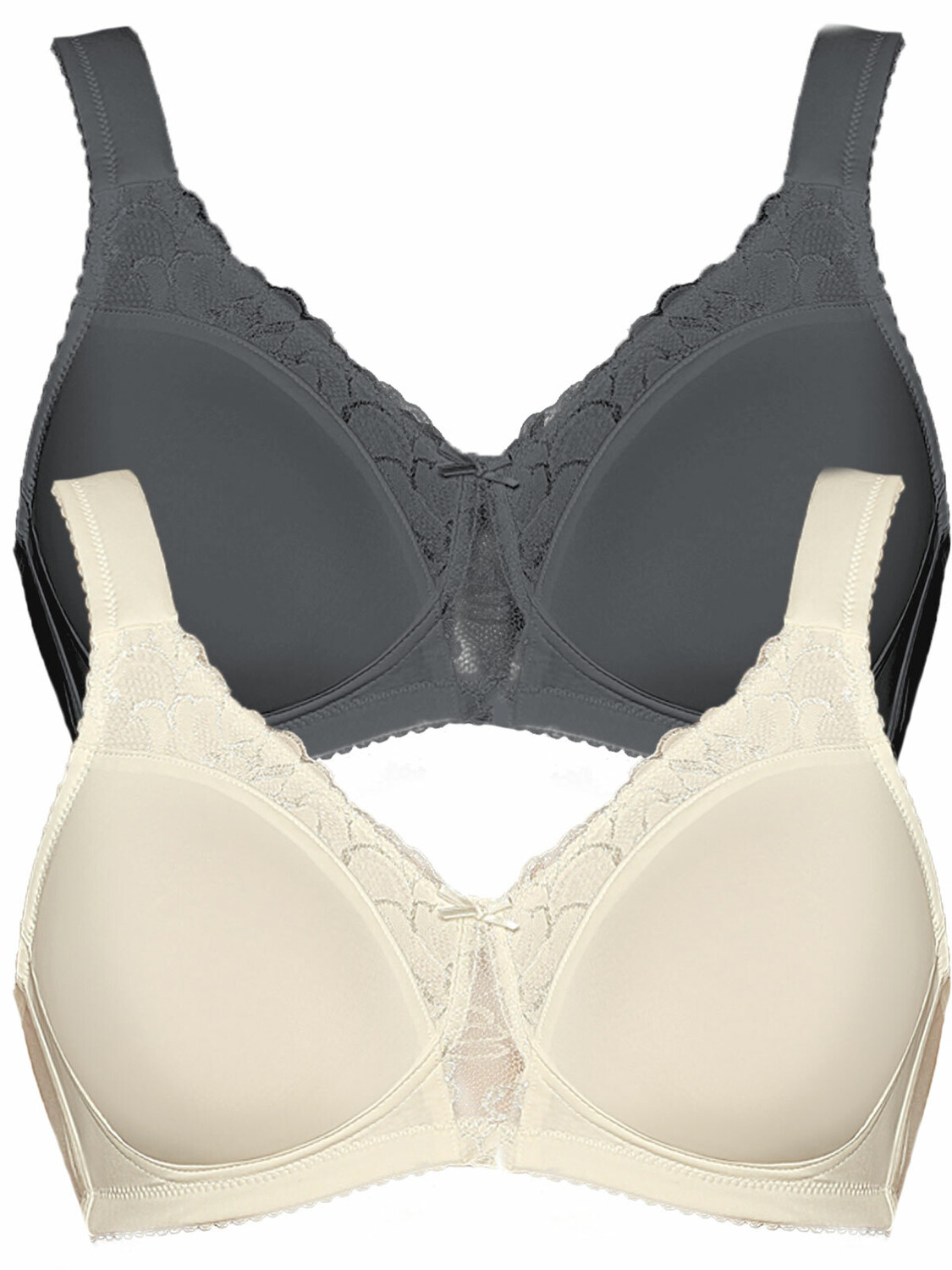 Бюстгальтер без косточек Viania 2er Pack Soft BH Helga, цвет cream graphite
Бюстгальтер без косточек Viania 2er Pack Soft BH Helga, цвет cream graphite