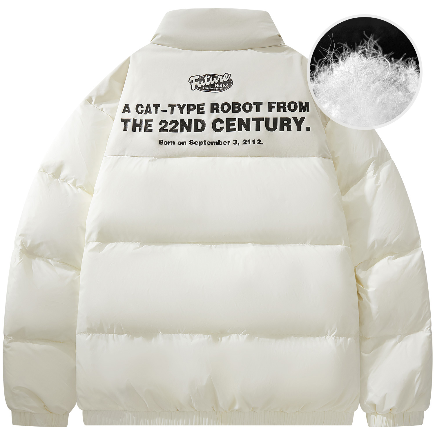 Doraemon Унисекс пуховик, Ecru (Back Print)
Doraemon Унисекс пуховик, Ecru (Back Print)
