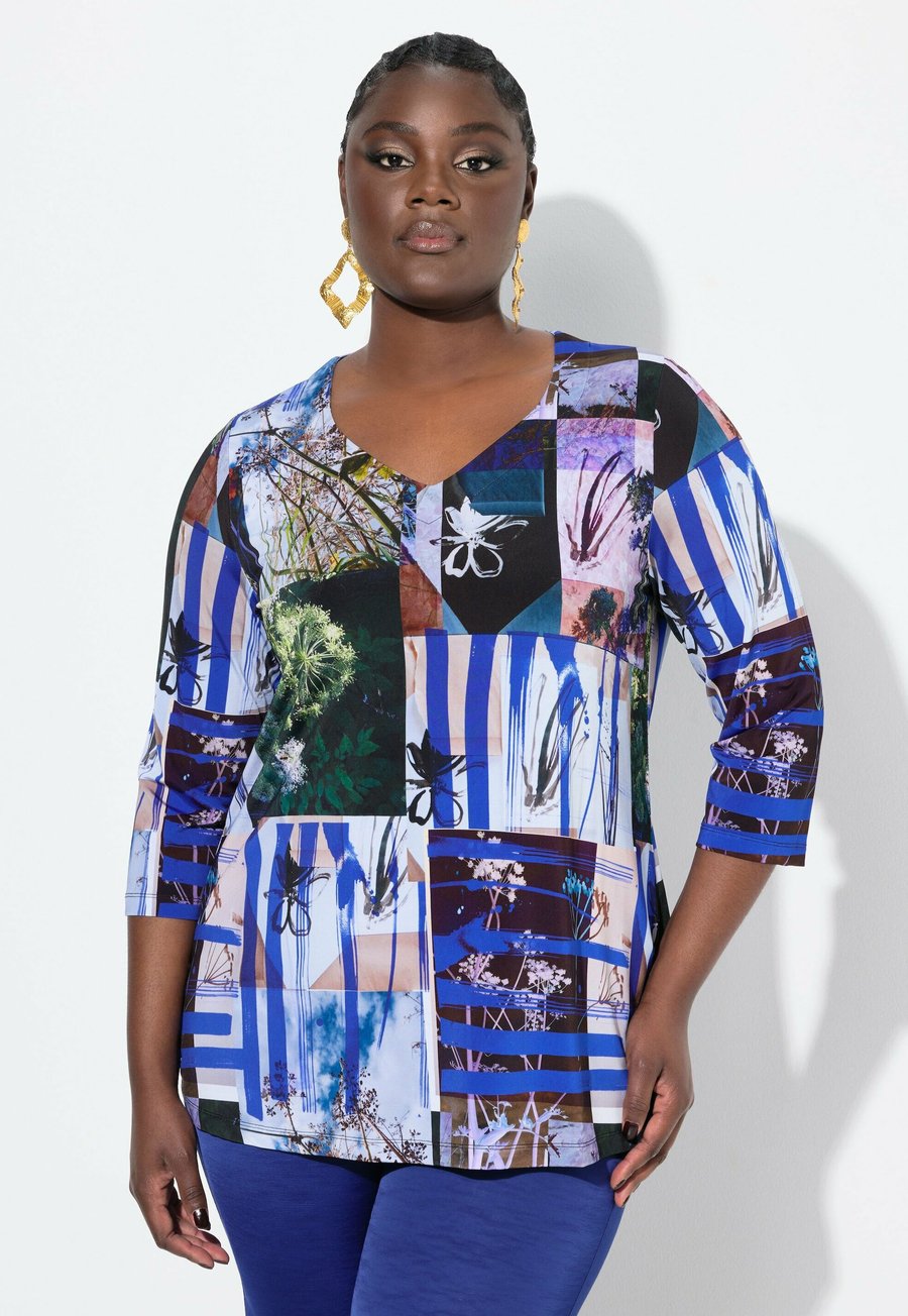 Блуза Ulla Popken PATCHWORK 3/4 SLEEVE SLINKY , Snow White/White
Блуза Ulla Popken PATCHWORK 3/4 SLEEVE SLINKY , Snow White/White