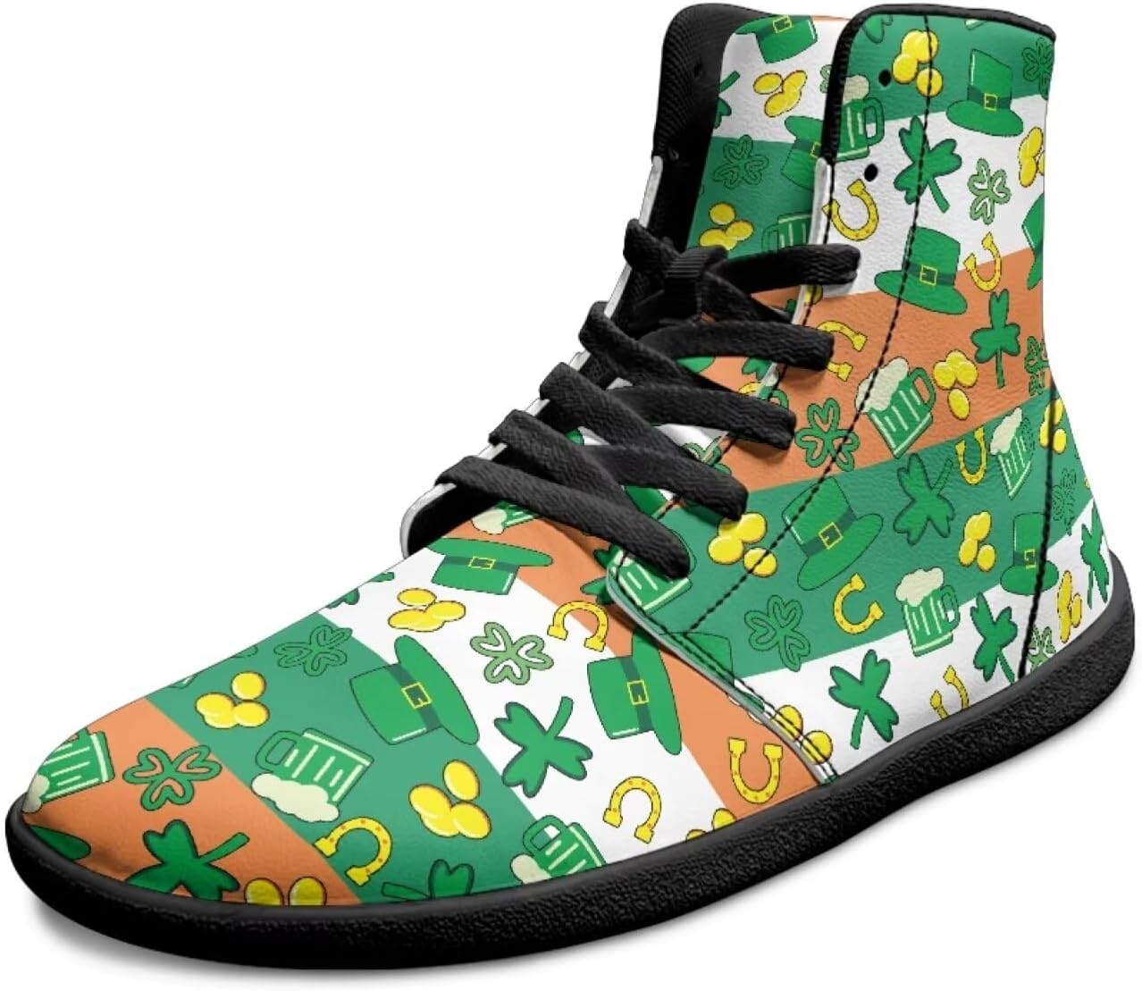 Мужские Босоножки с Высокой Пяткой и Широким Носком с Нулевым Каблуком, Противоскользящие Кружевные Ботинки до Щиколотки для Ходьбы Xixirimido, St Patricks Day
Мужские Босоножки с Высокой Пяткой и Широким Носком с Нулевым Каблуком, Противоскользящие Кружевные Ботинки до Щиколотки для Ходьбы Xixirimido, St Patricks Day