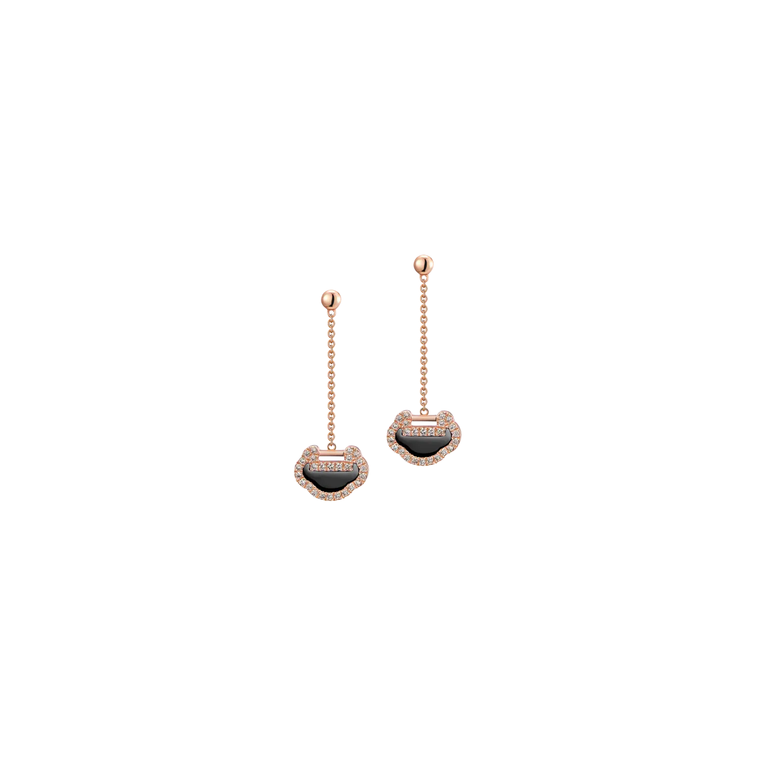 Серьги Qeelin Petite Yu Yi из розового золота с бриллиантами и ониксом
Серьги Qeelin Petite Yu Yi из розового золота с бриллиантами и ониксом