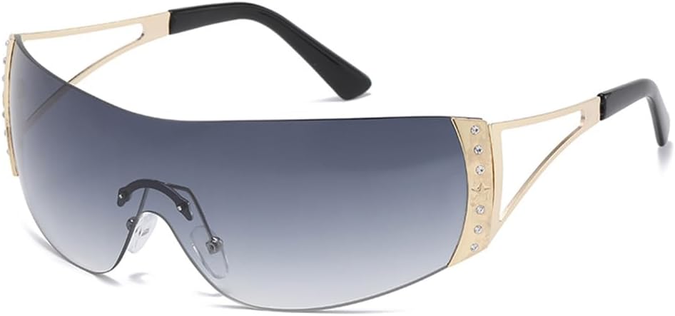 Модные винтажные солнцезащитные очки-комбинезон для женщин, в стиле Y2K, ретро-очки с обтекаемой формой, панк-очки для мужчин, солнцезащитные очки UV400 KTUCN, Black Grey
Модные винтажные солнцезащитные очки-комбинезон для женщин, в стиле Y2K, ретро-очки с обтекаемой формой, панк-очки для мужчин, солнцезащитные очки UV400 KTUCN, Black Grey