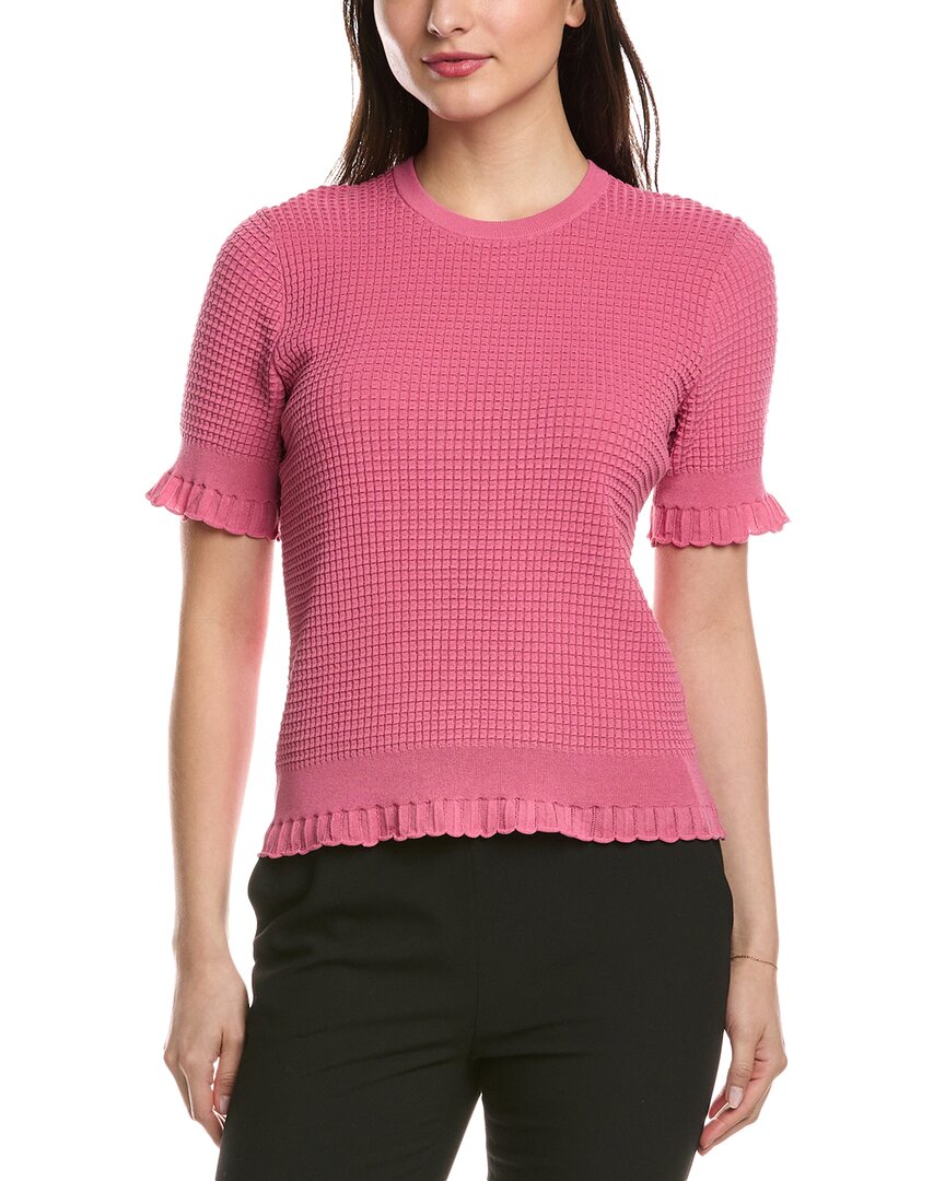 Трикотажный пуловер с кружевной отделкой Theory, розовый
Трикотажный пуловер с кружевной отделкой Theory, розовый