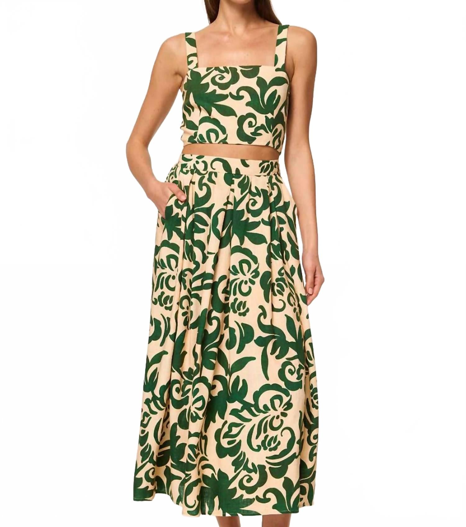 Топ Lois в тональном цвете "кактус" Misa Los Angeles, Tonal Cactus
Топ Lois в тональном цвете "кактус" Misa Los Angeles, Tonal Cactus