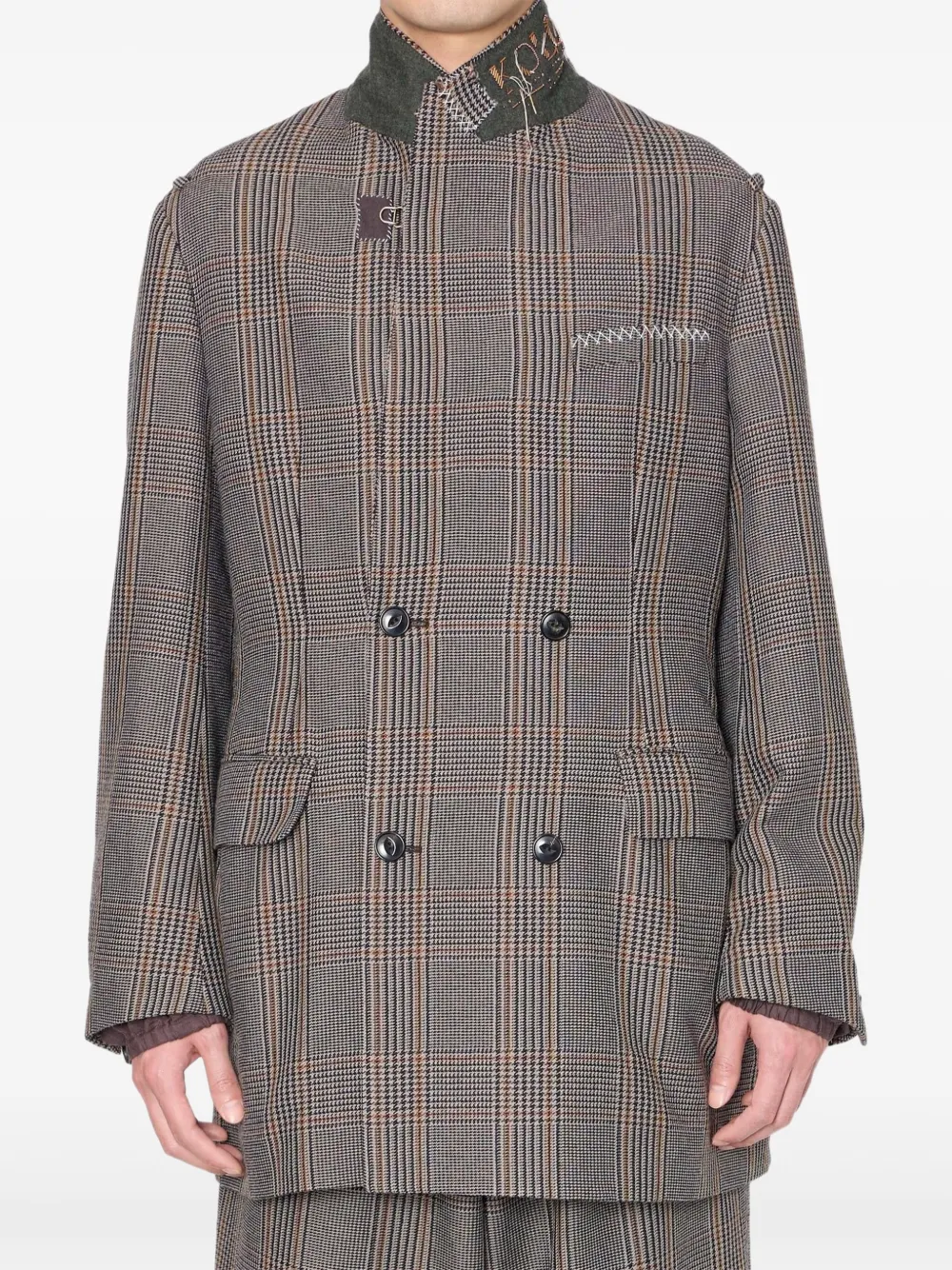 Двубортное пальто в клетку Kolor, серый
Двубортное пальто в клетку Kolor, серый