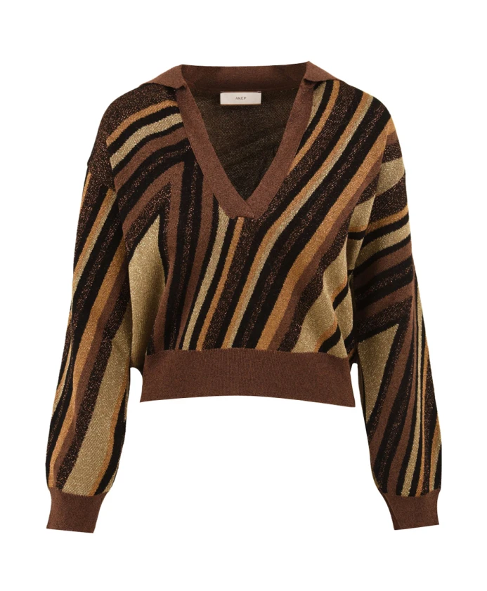 Вязаное поло с диагональной полосой Akep, мультиколор
Вязаное поло с диагональной полосой Akep, мультиколор