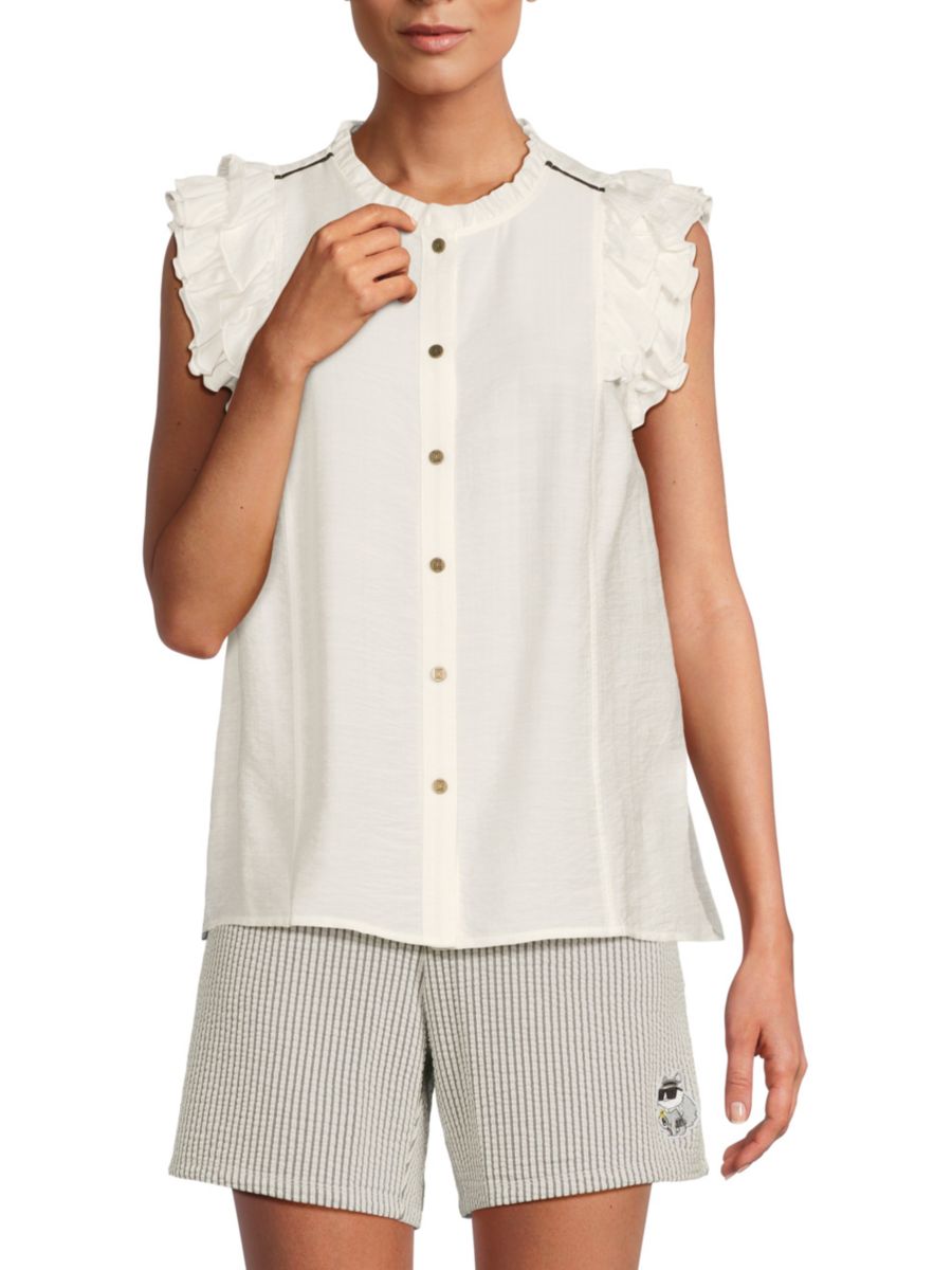 Рубашка с рукавами-крылышками Karl Lagerfeld Paris, мягкий белый
Рубашка с рукавами-крылышками Karl Lagerfeld Paris, мягкий белый