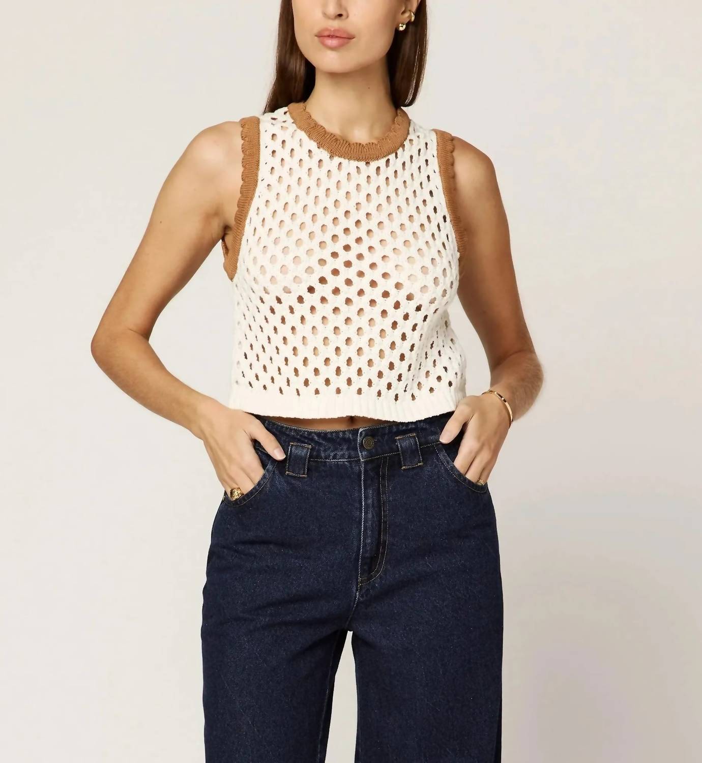 Топ-свитер Bronwyn цвета слоновой кости/коричневого цвета Cleobella, слоновая кость/коричневый
Топ-свитер Bronwyn цвета слоновой кости/коричневого цвета Cleobella, слоновая кость/коричневый