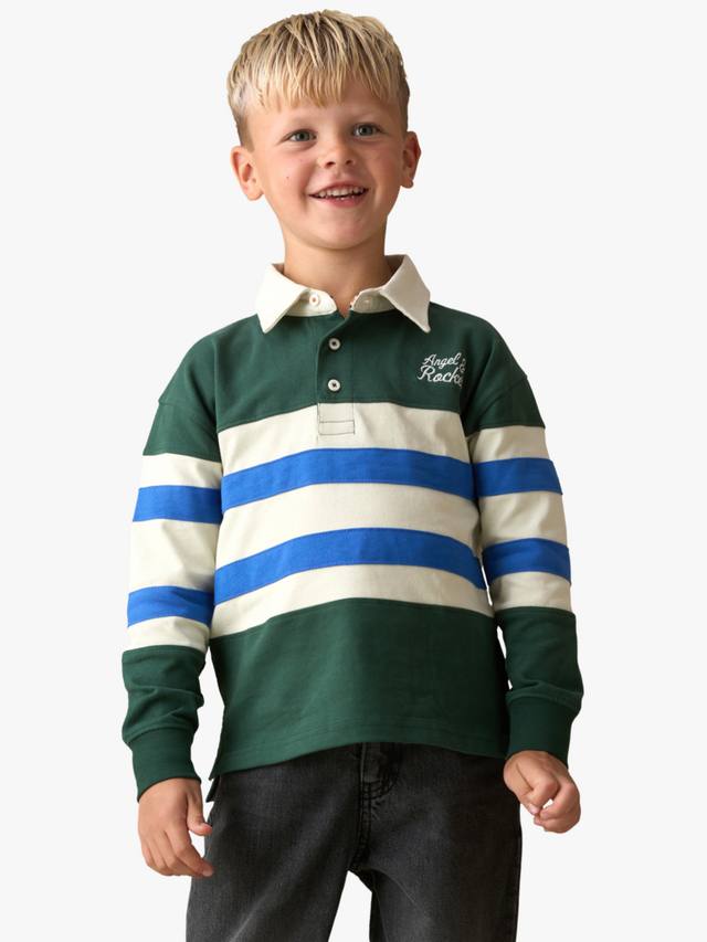 Детская хлопковая регбийка с длинными рукавами Angel & Rocket, Green
Детская хлопковая регбийка с длинными рукавами Angel & Rocket, Green
