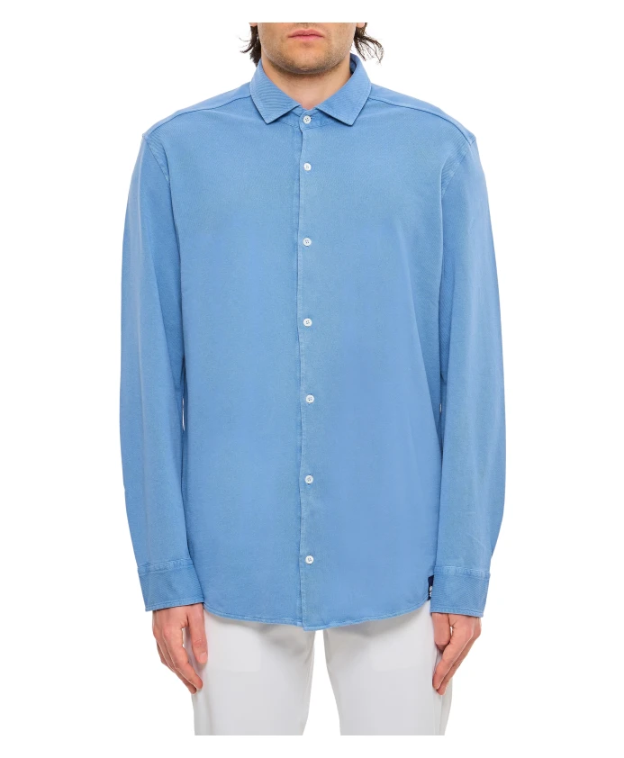 Классическая хлопковая рубашка Drumohr, синий
Классическая хлопковая рубашка Drumohr, синий