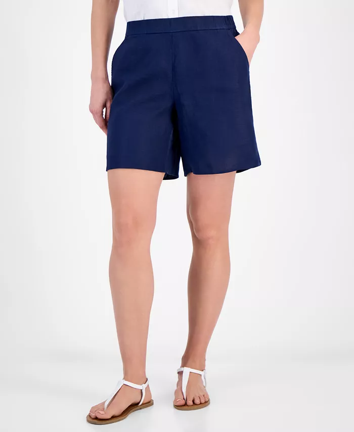 Женские шорты с высокой посадкой и широкими штанинами Charter Club, синий
Женские шорты с высокой посадкой и широкими штанинами Charter Club, синий