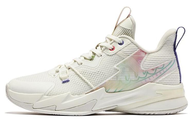 Баскетбольные кроссовки Broken Shadow 4.0 мужские с низким верхом цвета слоновой кости Qiaodan 
Баскетбольные кроссовки Broken Shadow 4.0 мужские с низким верхом цвета слоновой кости Qiaodan