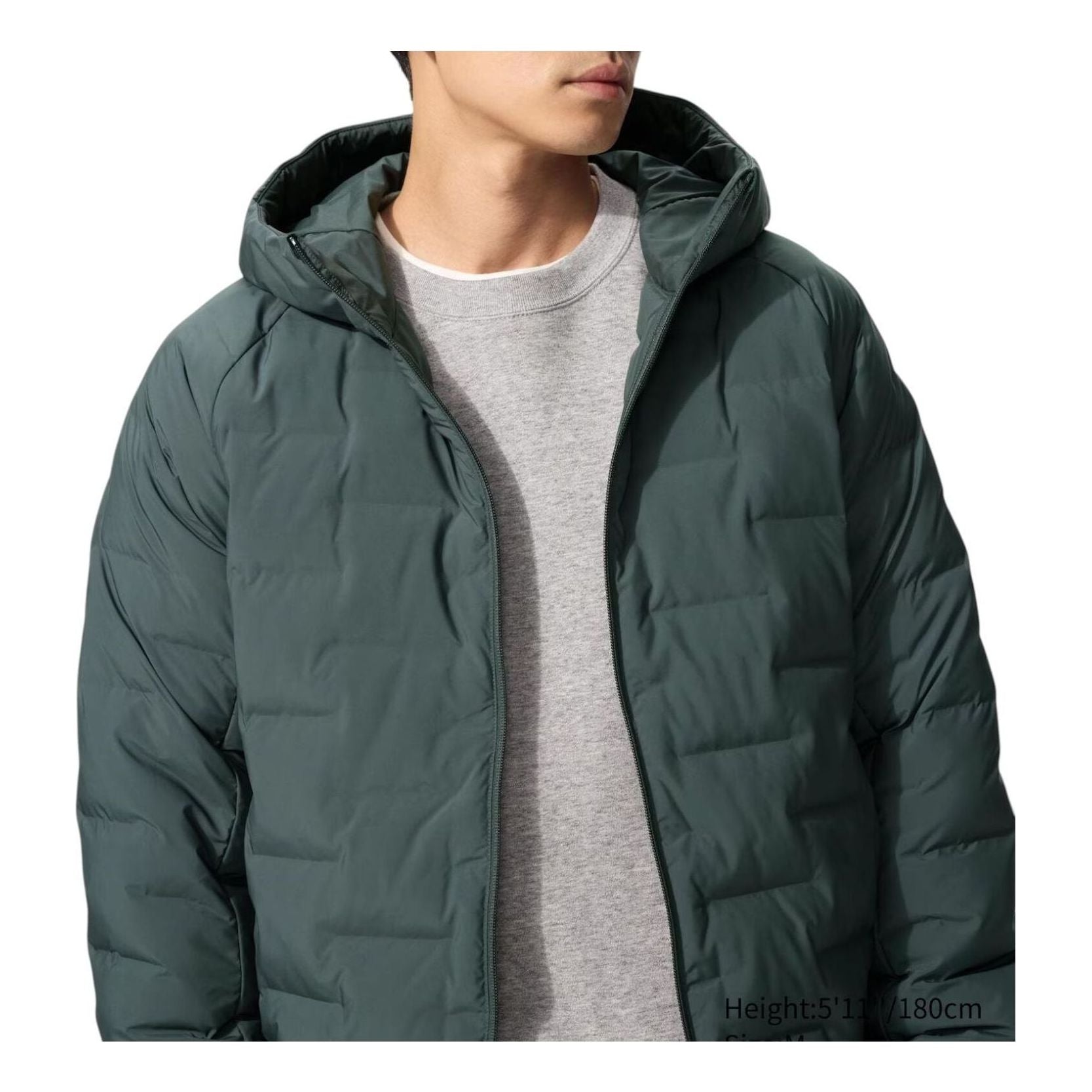 Парка Uniqlo Pufftech, темно-зеленая
Парка Uniqlo Pufftech, темно-зеленая