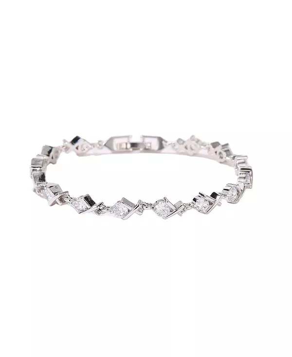 Женский теннисный браслет Xo с круглыми ограненными кубическими цирконами Hollywood Sensation, silver
Женский теннисный браслет Xo с круглыми ограненными кубическими цирконами Hollywood Sensation, silver