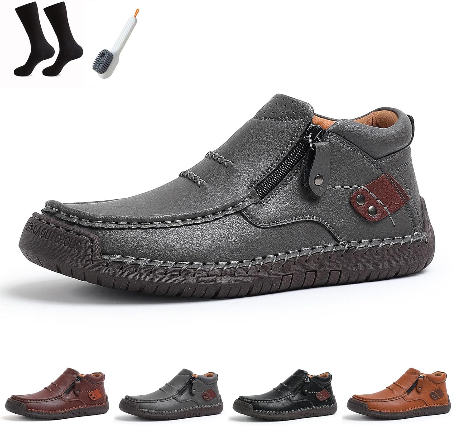 Мужские кожаные слипоны, мужские ручной работы слипоны для вождения Rolinb, серый
Мужские кожаные слипоны, мужские ручной работы слипоны для вождения Rolinb, серый