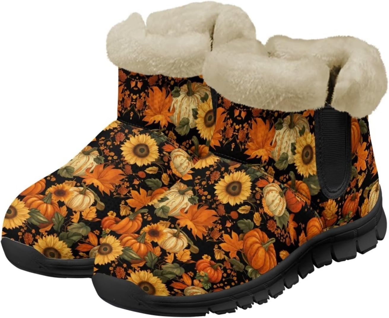 Женские и мужские зимние ботинки с теплой плюшевой подкладкой, утепленные ботильоны с противоскользящей подошвой для улицы, удобная зимняя обувь для повседневных поездок Noprintge, Pumpkin Sunflower
Женские и мужские зимние ботинки с теплой плюшевой подкладкой, утепленные ботильоны с противоскользящей подошвой для улицы, удобная зимняя обувь для повседневных поездок Noprintge, Pumpkin Sunflower